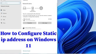 Windows 11  How to configure static ip address on Windows 11  Setting up a Static IP in Windows 11 [upl. by Norud731]