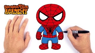 How to Draw Spiderman Art for Beginners [upl. by Comstock]