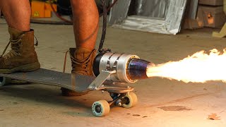 I Built A Jet Powered Skateboard [upl. by Hannavas]