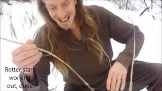 Wood Nettle Cordage Using the Reverse Wrap Method [upl. by Nahc601]