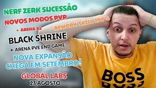 NOVA EXPANSAO CHEGANDO   NERF ZERK SUCC   ARENA X1  ARENA PVE END GAME  REWORK 200 [upl. by Ameen468]