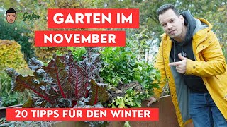 Gartenarbeit November  die 20 wichtigsten Aufgaben vor dem Winter [upl. by Aronel]