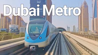 Dubai 4K Dubai Metro Gold Class Ride 🇦🇪 [upl. by Ralip]