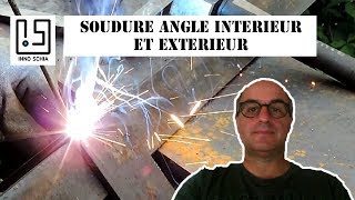 Comment souder à larc avec électrode enrobée rutile  Angle intérieur et extérieur Soudure à larc [upl. by Lantz]