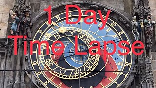 Timelapse Prague Astronomical Clock 1 Day Time Lapse [upl. by Onairotciv216]