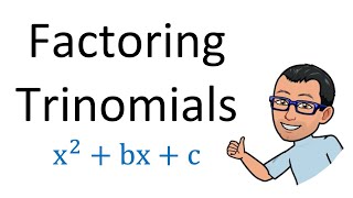 Factoring  Trinomials x2  bx  c Grade 10 [upl. by Westbrook346]