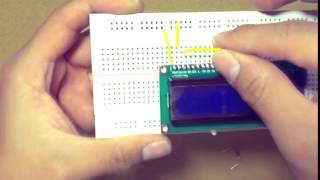 Lcd 16x2 Conexión en Protoboard Conexionado Basico para utilizar la lcd [upl. by Graves]