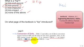 What is a kip in statics [upl. by Kulseth]