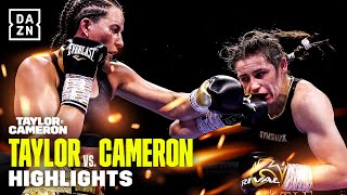 HUGE FIGHT  Katie Taylor vs Chantelle Cameron Highlights [upl. by Yuhas452]