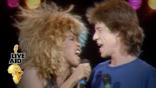 Mick Jagger  Tina Turner  State Of Shock  Its Only Rock n Roll Live Aid 1985 [upl. by Mikahs]