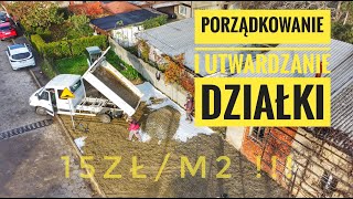 Budżetowe utwardzanie podwórka kruszywem  czyli koniec z błotem krok po kroku brukarz​​ Paving [upl. by Zerimar]