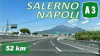 A3  SALERNO  NAPOLI  Percorso completo [upl. by Moulton739]