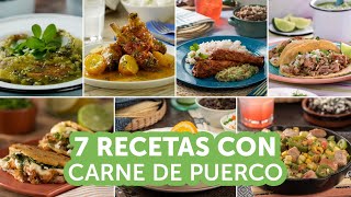 7 recetas con carne de puerco  Kiwilimón [upl. by Anetsirhc749]