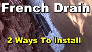 Which is Better French Drain Gravel or Styrofoam EZ Flow Yard Drain [upl. by Bobby]