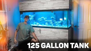 125 GALLON REEF TANK BUILD DIY STAND CANOPY amp SUMP [upl. by Kenon]