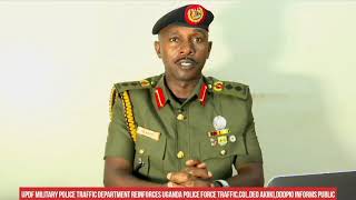 UPDF Military police traffic department reinforces Uganda Police Force traffic [upl. by Ornstead]