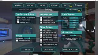 VRchat  Sound And Microphone Settings [upl. by Anasxor]