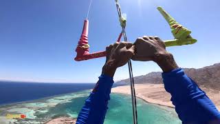 Kite surfer flies away 150m high [upl. by Dacy]