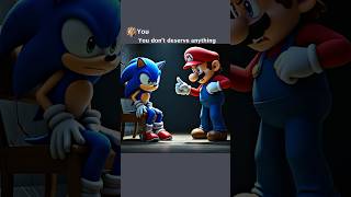 Poor Jealous Mario Kidnaps Rich Sonic memes mario sonic [upl. by Ringsmuth500]