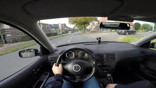 POV Volkswagen GOLF 19 TDI 130 HP Stage 1 Tune 165 HP ASZ Engine POV Ride [upl. by Oetam]