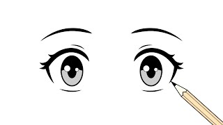 How to Draw Surprised Anime or Manga Eyes [upl. by Odnamla]