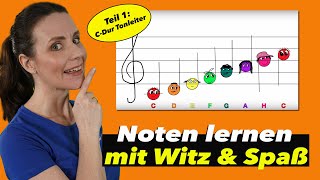 Spielend Noten lernen  Für Kinder leicht erklärt  Online Musikunterricht mit den NOTENSCHNUTZIES [upl. by Irak895]