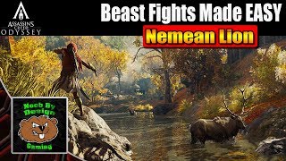 Assassins Creed Odyssey  How to Beat the Nemean Lion  Beast Fight Guides [upl. by Oiramal986]