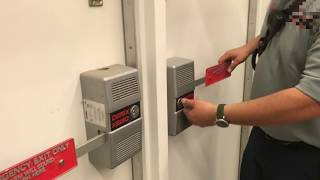 Testing Emergency Exit Door Alarms with the FD [upl. by Cadell563]