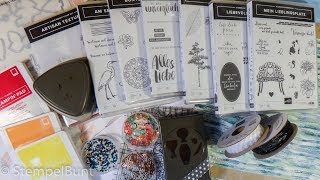 Neue Produkte Jahreskatalog StampinUp mit ersten Ideen [upl. by Cathleen125]