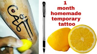 How to make MAA PA tattoo at home with pen  DIY tattoo  by AK Tattoo artist [upl. by Liek]