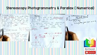 Stereoscopy in Photogrammetry  Parallax Equations [upl. by Israel]