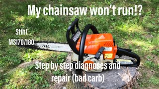 My Stihl chainsaw won’t start Step by step diagnoses and how to repair [upl. by Idid]