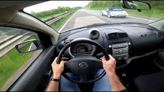 2005 Daihatsu Sirion Sport 13  87 HP 0100 Acceleration  Top Speed Autobahn  POV Test Drive [upl. by Letizia670]