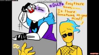 Underlust Sans x Grillby comic dub [upl. by Benji]