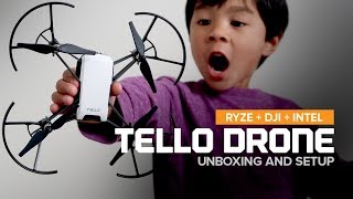 TELLO Drone by Ryze Robotics  Unboxing and Setup [upl. by Diarmit453]