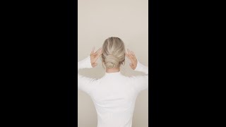 Easiest Low Bun Hair Tutorial ✨ [upl. by Ahseenak]