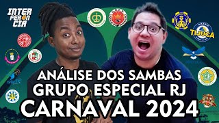 🚨 Análise dos Sambas Enredos do Grupo Especial do Rio de Janeiro para o Carnaval 2024 [upl. by Accire]