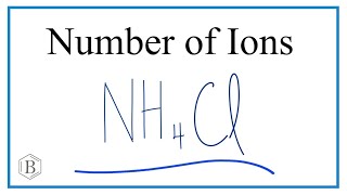 Number of Ions in NH4Cl  Ammonium chloride [upl. by Koetke]