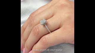 15 carat Radiant Cut Diamond Double Signature Wrap Engagement Ring [upl. by Elexa]