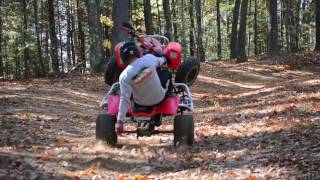 Honda TRX450r Raw Fall Riding [upl. by Duggan]