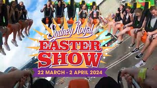 SYDNEY ROYAL EASTER SHOW RIDES 2024 KMG XXXL KMG XXL THE BEAST ON RIDE POV [upl. by Billi]