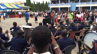 ghana police band eastern region with director kofi agyemang badu displaying [upl. by Innis42]