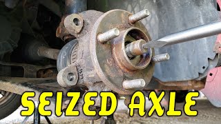 Remove Seized or Stuck CV Axle From Hub [upl. by Herschel]