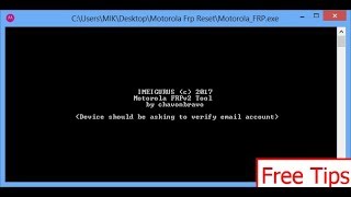 Motorola Frp Reset Tool 2018 [upl. by Broeder]