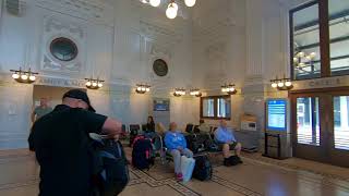 Walking Seattle King Street Amtrak Station and The Great Hall at Union Station [upl. by Sordnaxela]