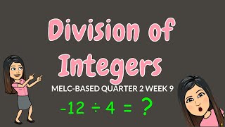 DIVISION OF INTEGERS  GRADE 6 [upl. by Scheers]