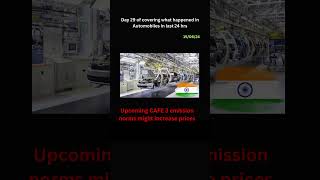 Upcoming CAFE 3 emission norms might increase prices india indianews automobile automobile [upl. by Toms]