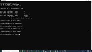 044 Windows Command Prompt  Navigating the file system [upl. by Liebman736]