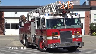 Skokie IL Fire Dept Truck 16 Spare Responding [upl. by Maximilien]