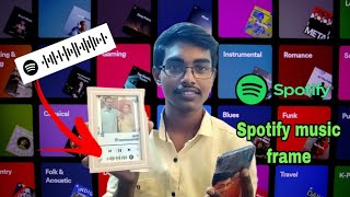 Spotify music code scanner photo frame making 😎 special gift for special person 🥳 [upl. by Irac]